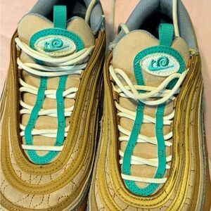 [DV2621-200] Mens Nike Air Max 97 'Moving Company' Size 9 Hemp Brown Green White